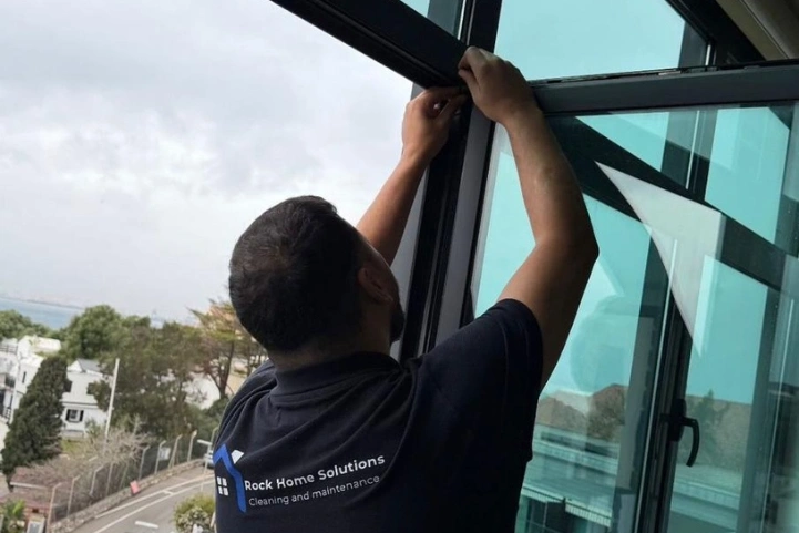 Expert RHS technicians providing residential and commercial window repair in Gibraltar's Ocean Village.